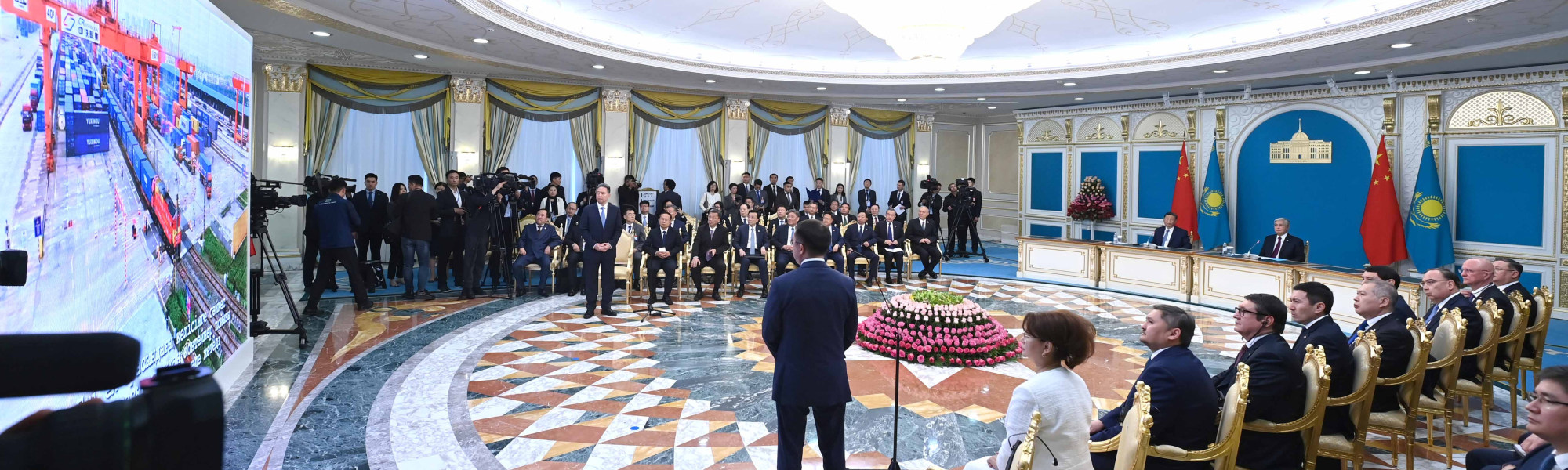 In a sign of the growing importance of the Middle Corridor to pan-Asian trade, a Trans-Caspian road transport pilot using TIR has been launched by the Presidents of China and Kazakhstan.