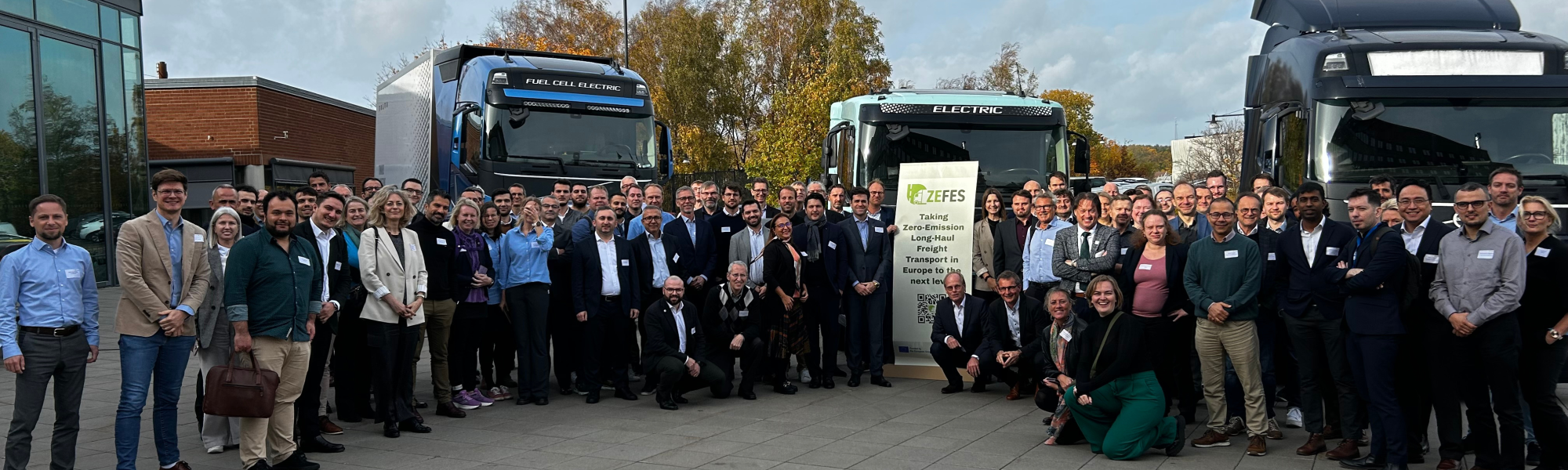 Partners and stakeholders of ZEFES – an EU-funded project testing electric and hydrogen long-haul trucks, with IRU playing a key role – came together for the second annual symposium to discuss key updates, challenges and future directions.