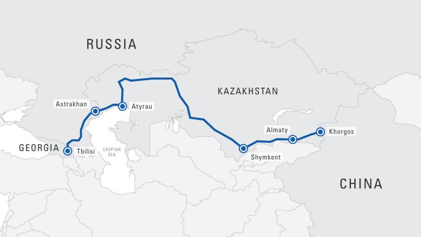 First TIR transport from China to Georgia via Kazakhstan and Russia